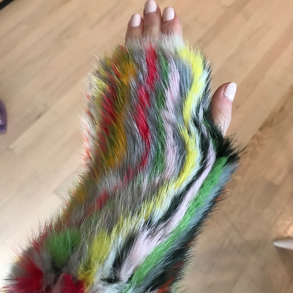 Multi color gloves
